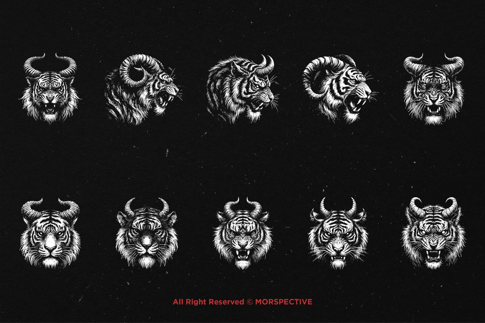 10 Bundle Dark Art Tiger Horn 5 10 Bundle Dark Art Tiger Horn - Image 5