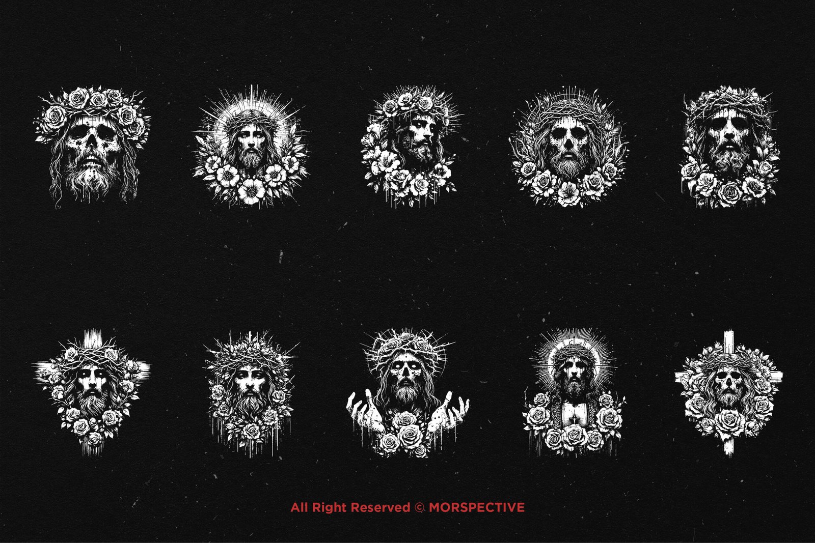 10 Bundle Dark Art God Floral 5 10 Bundle Dark Art God Floral - Image 5