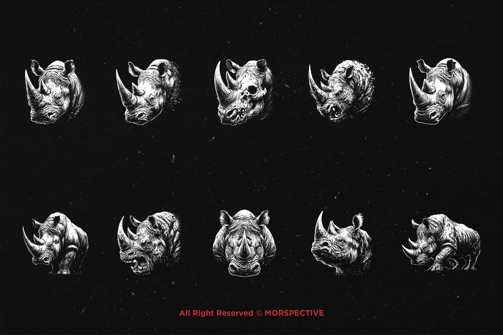 10 Bundle Dark Art Rhino 5 10 Bundle Dark Art Rhino - Image 5