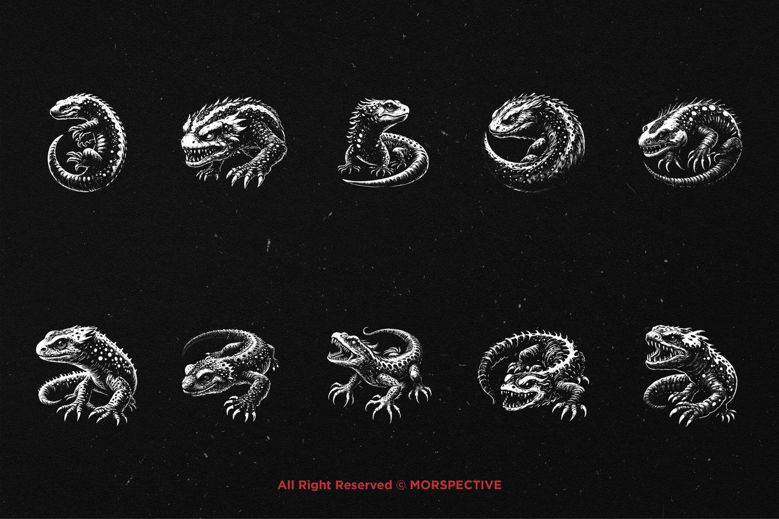10 Bundle Dark Art Salamander 5 10 Bundle Dark Art Salamander - Image 5